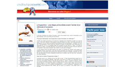 Desktop Screenshot of blogue.creditautoparcourriel.com